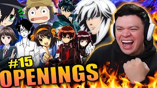 Reacting to ANIME Openings for the FIRST TIME 15 [upl. by Narih]