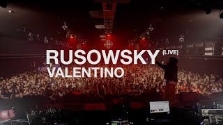 Rusowsky  VALENTINO LIVE en el 5º Aniversario de Fiebre Club 4K [upl. by Seitz]