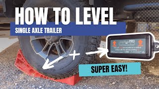 Easy Way to Level Out a Single Axle Travel Trailer [upl. by Ragg]