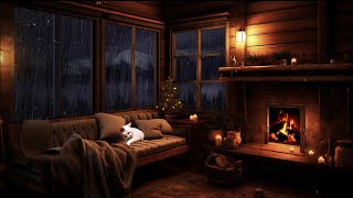 Cozy Rain with Fireplace Relaxing Rain Sounds for Instant Relaxation and Sleep 🌧️ [upl. by Vez]