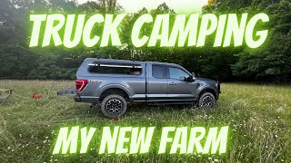 Truck Bed Camping on my new 60 acre farm in WV [upl. by Kaufmann]