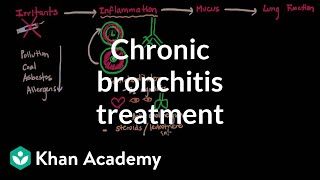 Chronic bronchitis treatment  Respiratory system diseases  NCLEXRN  Khan Academy [upl. by Herson]