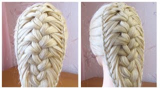 Coiffure avec tresse ✨ Tuto coiffure cheveux longsmi long ✨ facile à faire [upl. by Sinnard81]