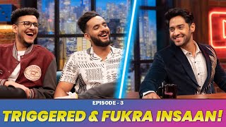 TRIGGERED INSAAN amp FUKRA INSAAN ON THUGESH SHOW S01E03 triggeredinsaan FukraInsaan [upl. by Tyra]