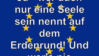 Europahymne Lyrics Video [upl. by Ahsenre848]