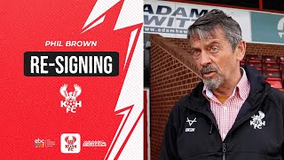 💬 quotPROMOTION AIMquot  23 Apr 24  Phil Brown on extended Harriers stay [upl. by Eri]