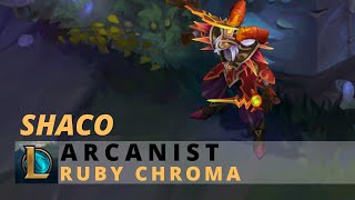 Arcanist Shaco Ruby Chroma  League Of Legends [upl. by Buddie745]