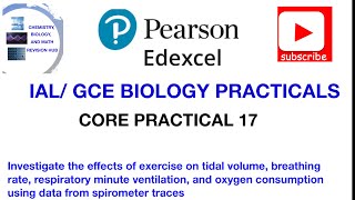 Spirometer traces ventilation rate Core practical 17 [upl. by Avruch]