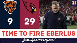 BEARS POSTGAME Matt Eberflus EMBARRESSED AGAIN In 299 Loss To The Arizona Cardinals [upl. by Airotal]