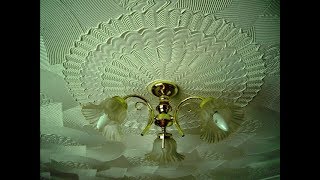 3d Comb Ceiling Texture Medallions Victorian Floral Effect  FULL VIDEO TUTORIAL [upl. by Obellia]