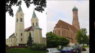 VILSBIBURG LA Halbton der großen Glocken von Wallfahrtskirche und Stadtpfarrkirche [upl. by Naivaf]