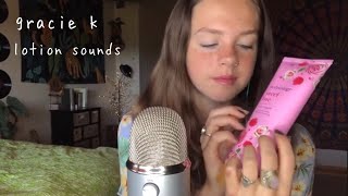 gracie k lotion sounds asmr  mouth sounds and hand movements [upl. by Caz]