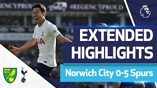 Son Kane amp Kulusevski seal Champions League in style  EXTENDED HIGHLIGHTS  Norwich 05 Spurs [upl. by Anovad23]