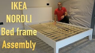 IKEA NORDLI Bed Frame Assembly [upl. by Willett]