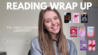 July August and September Reading wrap Up [upl. by Annuahs301]