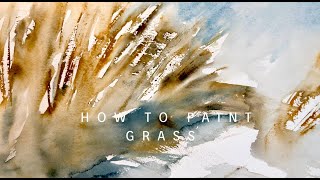 How to Paint Grass in Watercolor [upl. by Aprile]