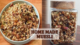 Healthy breakfast recipe Muesli😋Oats and Nuts granola Recipe No sugar muesli  How to make granola [upl. by Marina]