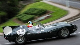 Mille Miglia 2014 Joining Jaguar Leno Kidd Senna and Brundle [upl. by Ymaj]