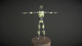 Robototron Humanoid Robot Avatar Turntable Demo  Military Camo Skin [upl. by Htebaras476]