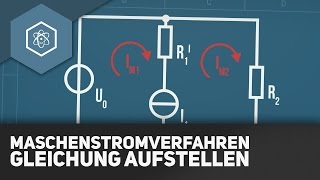 Maschenstromverfahren einfach erklärt Maschengleichungen aufstellen [upl. by Annoval134]