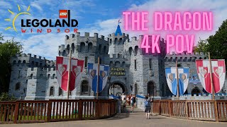 The Dragon Full Ride POV  Legoland Windsor Resort  4K [upl. by Uird]