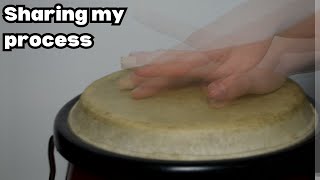 Double strokes for hand drums  for beginners congasdjembetimbal [upl. by Dupin]