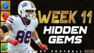 Week 11 Hidden Gems  2024 Fantasy Football [upl. by Josephina]