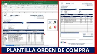 ORDEN DE COMPRA EN EXCEL VBA  Plantilla para ORDENES DE COMPRA en Excel GRATISMACROS VBA [upl. by Aniham806]