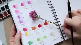 Chamelaucium Wax Flower Quick Botanical Watercolour Tutorial PART 12 [upl. by Ahsit]