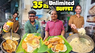 எளியவர்கள் கொண்டாடும் 35₹ Unlimited Buffet🤩  Food Review Tamil [upl. by Carena]