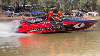 Best of Brimstone Ski Race Team on the Murray 110MPH [upl. by Bocyaj]