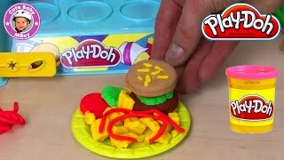 PlayDoh Burger Küche  Knetmasse Spaß für Kinder  Knete plasticine пластилин plastilina [upl. by Niltiac]