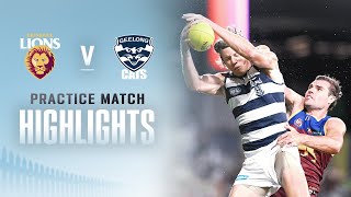 Brisbane v Geelong Highlights  Practice Match 2023  AFL [upl. by Haras]