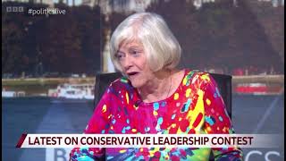 Ann Widdecombe Conservative Leadership Contest and Immigration [upl. by Janet]