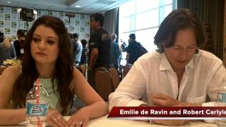 Emilie de Ravin and Robert Carlyle Talk ONCE UPON A TIME Season 4 [upl. by Zadack]