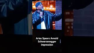 HILARIOUSLY FUNNY Aries Spears ARNOLD impression comedy shorts [upl. by Aihtekal356]