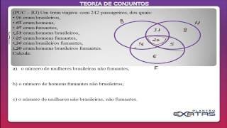 TEORIA DE CONJUNTOS  EXERCÍCIO  01 [upl. by Lesig]