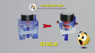 Pneumatic Connection Delay Timer On Delay  Explanation with Animations 👌🏼 [upl. by Matrona325]