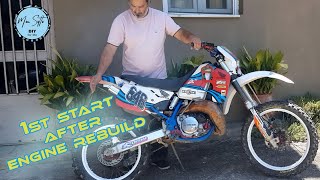 Complete Engine Restoration  HONDA CRM 250  Part 5 Final Assembly amp First start after rebuild [upl. by Aivila]