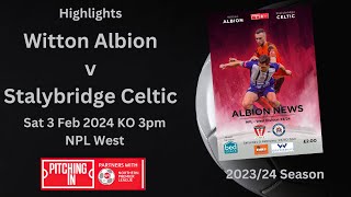 Albion v Stalybridge Celtic Full Highlights [upl. by Jabe]