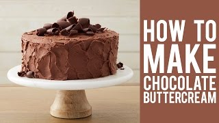 Easy Chocolate Buttercream Frosting Recipe [upl. by Rea]