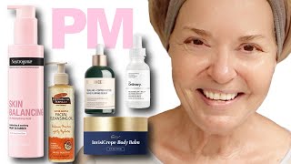 PM Skincare Routine Over 50  Step by Step Anti Aging [upl. by Ebony71]