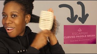 HomeBargainsUK Paddle brush REVIEWEscapism CURVED paddle brush review4C HAIR DETANGLING BRUSH [upl. by Lazaro]