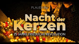 Nacht der Kerzen Plauen feiert seine WendeGeschichte  35 Jahre Friedliche Revolution  VTV [upl. by Ynattirb]