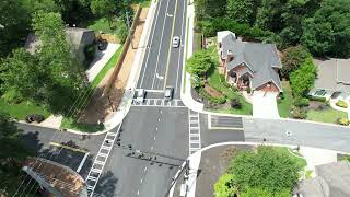 Improved intersection on Chamblee Dunwoody Road at Spalding Drive [upl. by Petigny801]