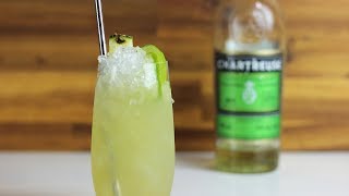 CHARTREUSE SWIZZLE  Tangy citrus amp green herbal liqueur [upl. by Neirrad]