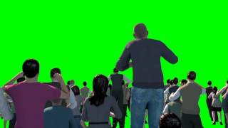 Green Screen Crowd People Cheer Acclaim Concert  Footage PixelBoom [upl. by Rhtaeh]