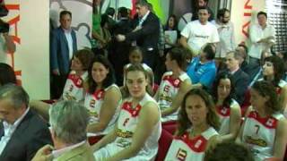 La selección femenina de baloncesto se presenta en Madrid [upl. by Eldwen]