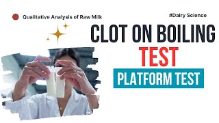 Clot on Boiling Test  Milk Quality Testing [upl. by Kaile]