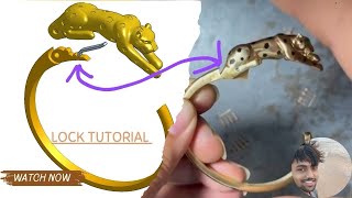 Cartier panther spring lock bracelet tutorial [upl. by Pulling]